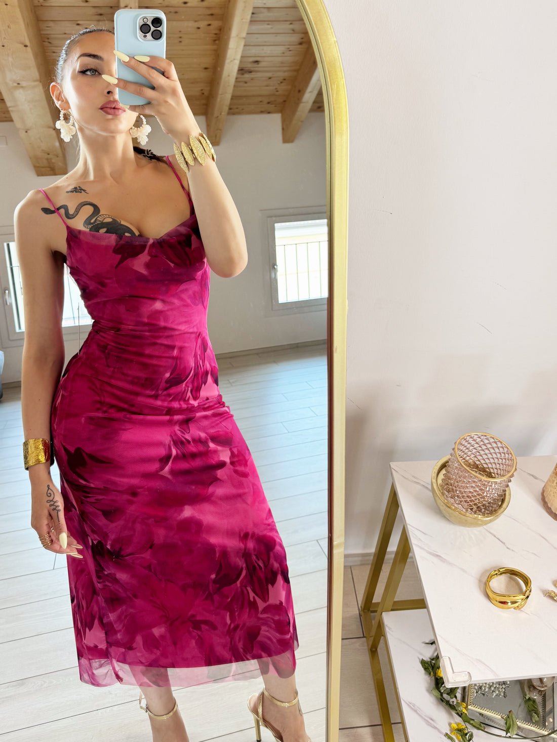 Abito “Mirage” Fucsia