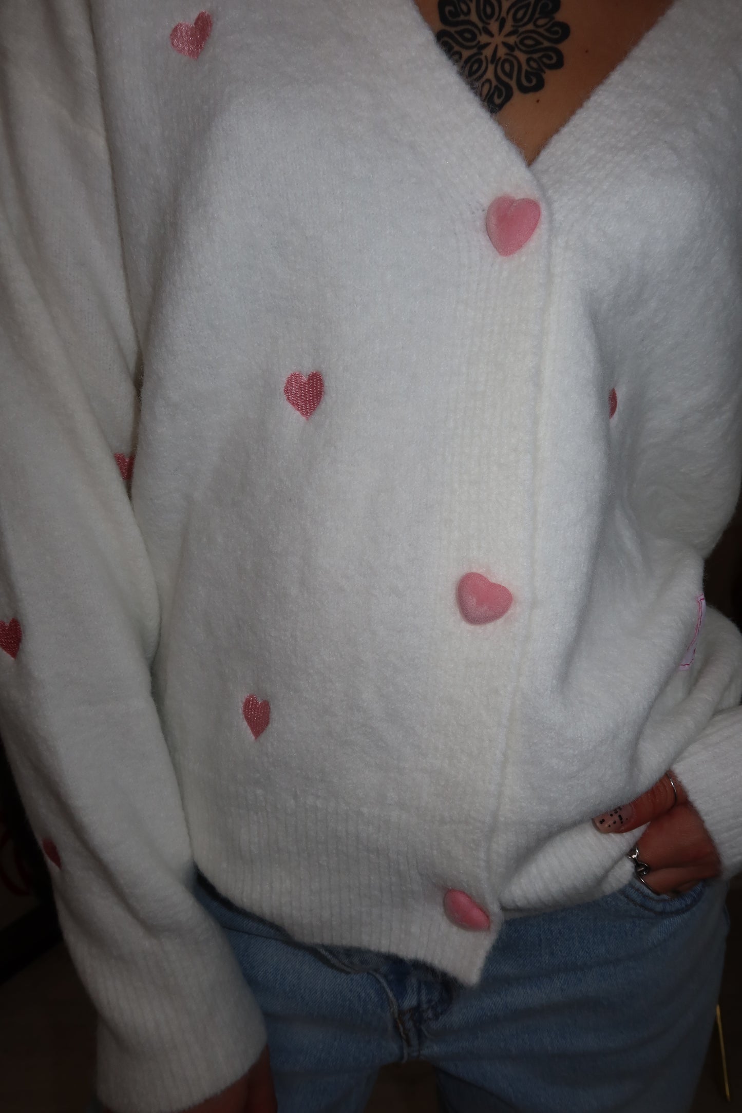 Cardigan “Valentina” Bianco