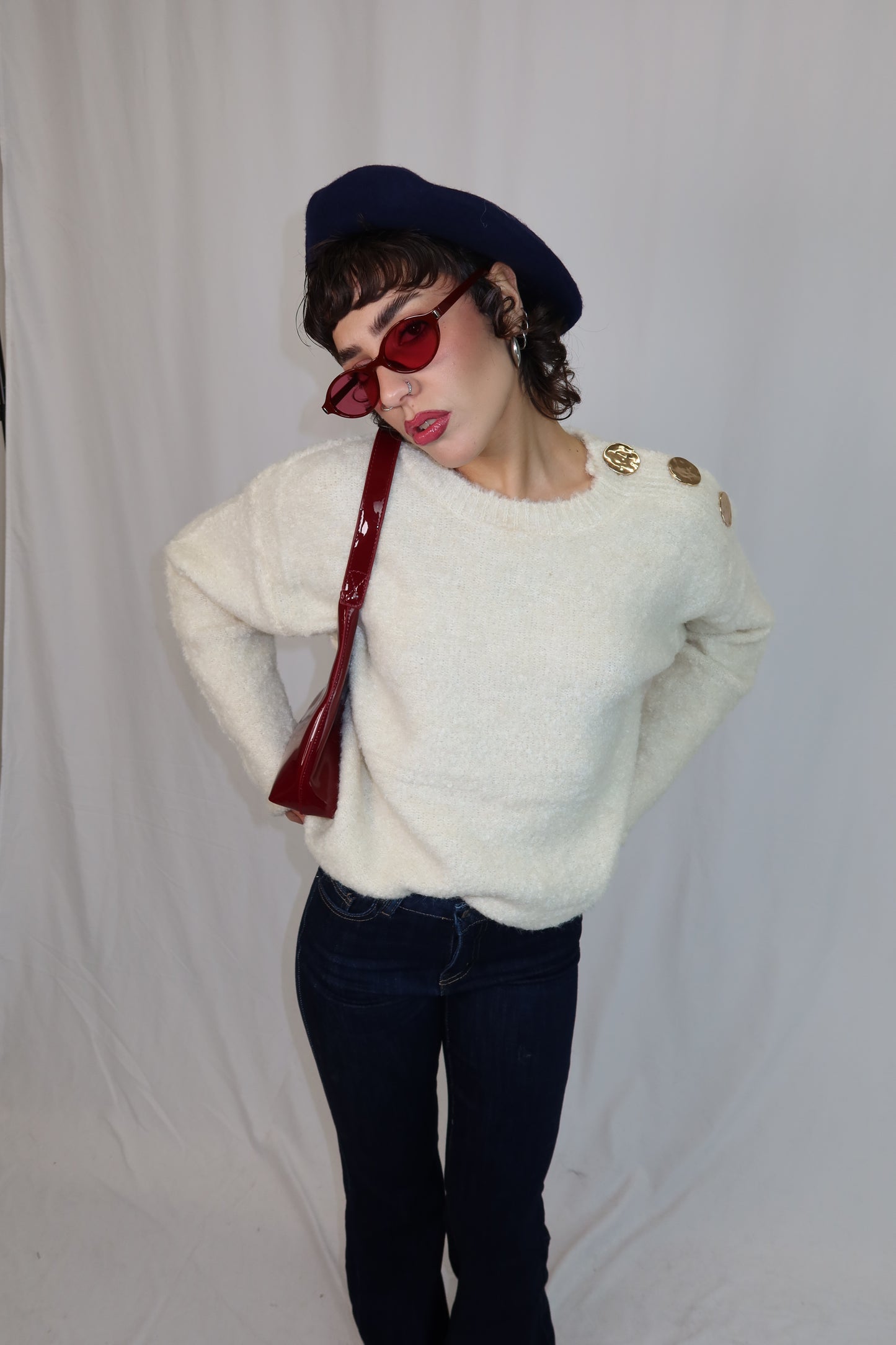 MAGLIONE “LUCILLE” PANNA