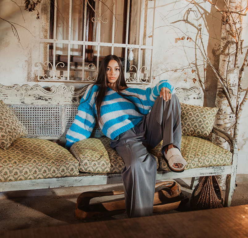 Maglione Oversize a Righe – Cozy e di Tendenza