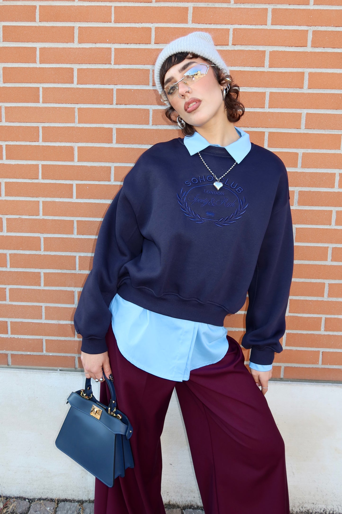 FELPA OVERSIZE “SOHO CLUB”