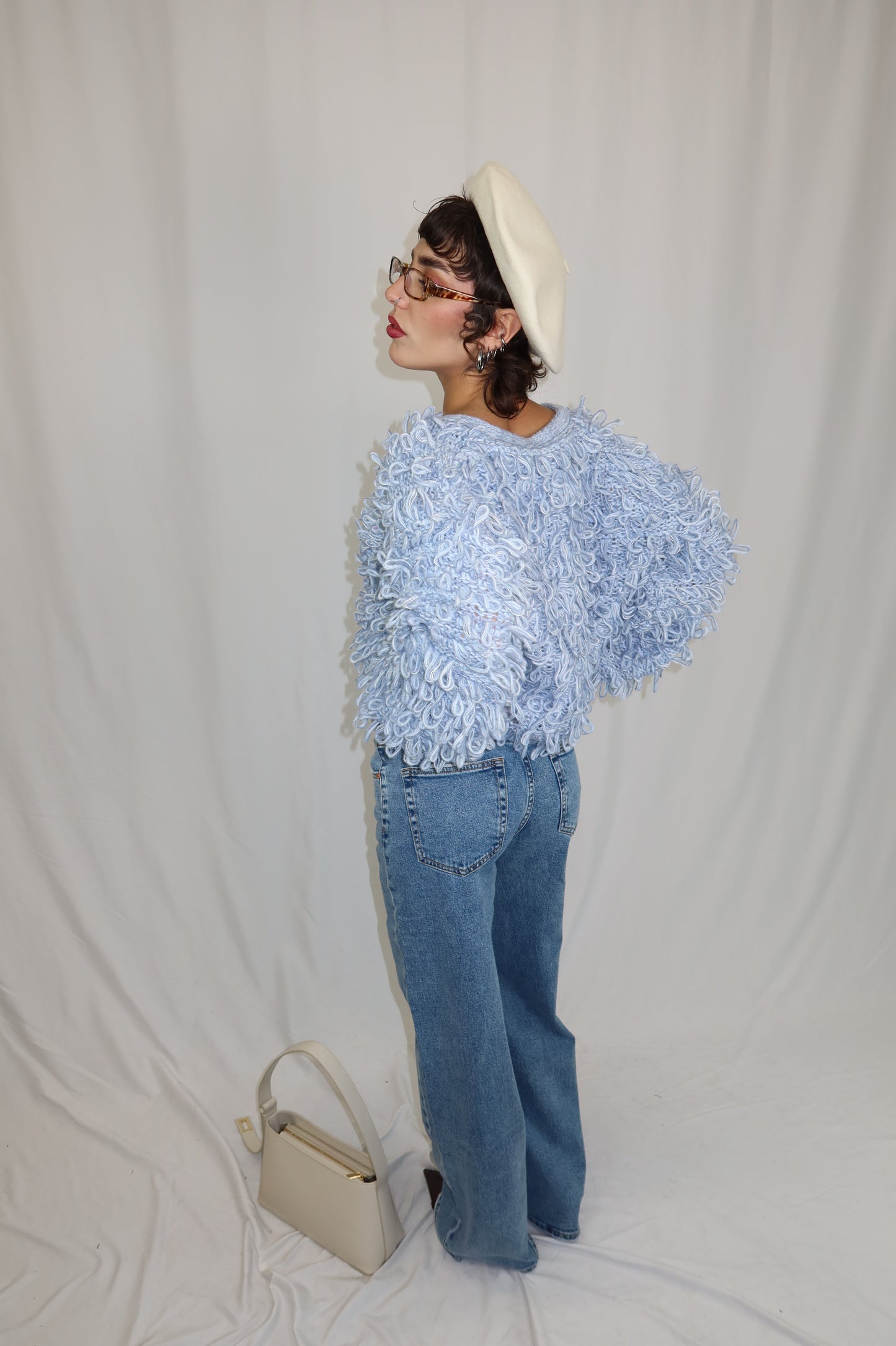 MAGLIONE LOOPY AZZURRO