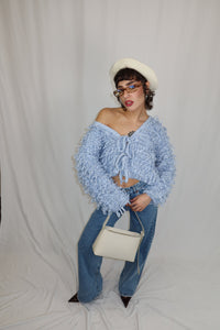 MAGLIONE LOOPY AZZURRO