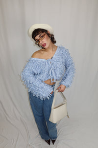 MAGLIONE LOOPY AZZURRO