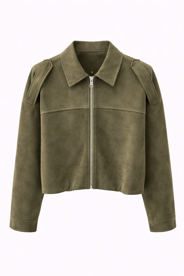 Bomber “Soft Saude” Karina scamosciato 28081