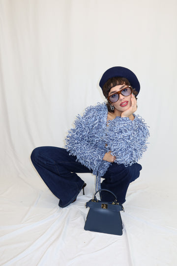 MAGLIONE LOOPY BLU