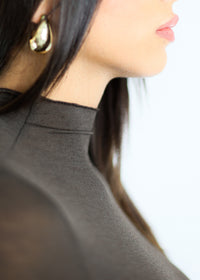 MAGLIA BASICA CACHEMIRE - ESSENTIAL  SKIN - BROWN