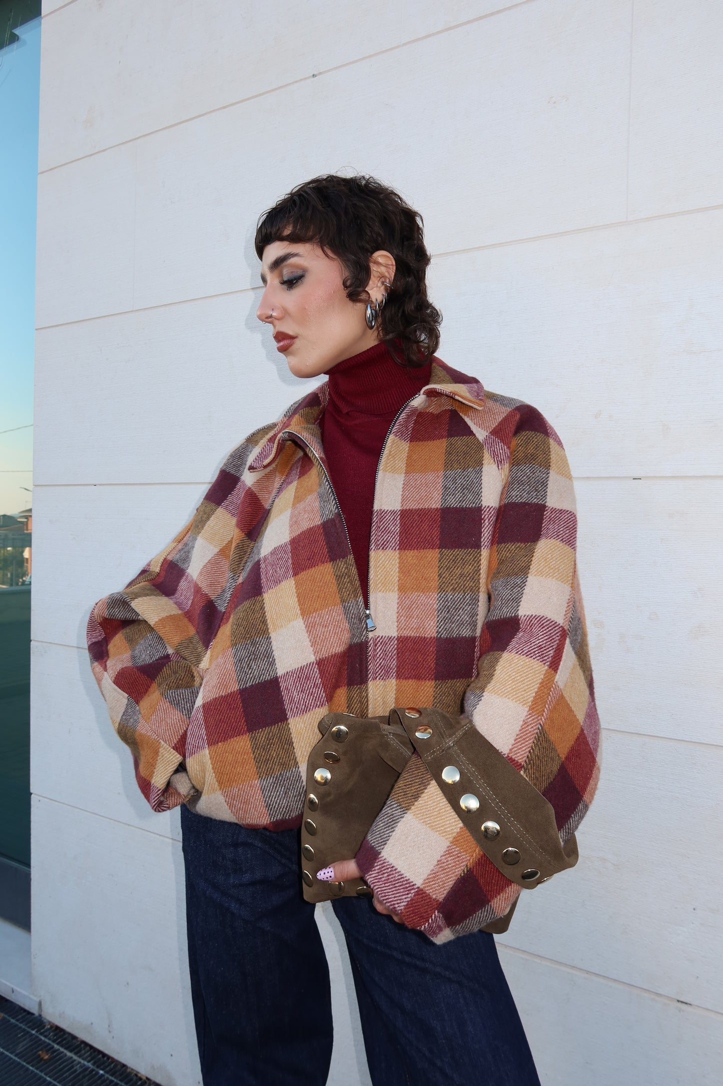 BOMBER “MAPLE” – Plaid Warm Edition
