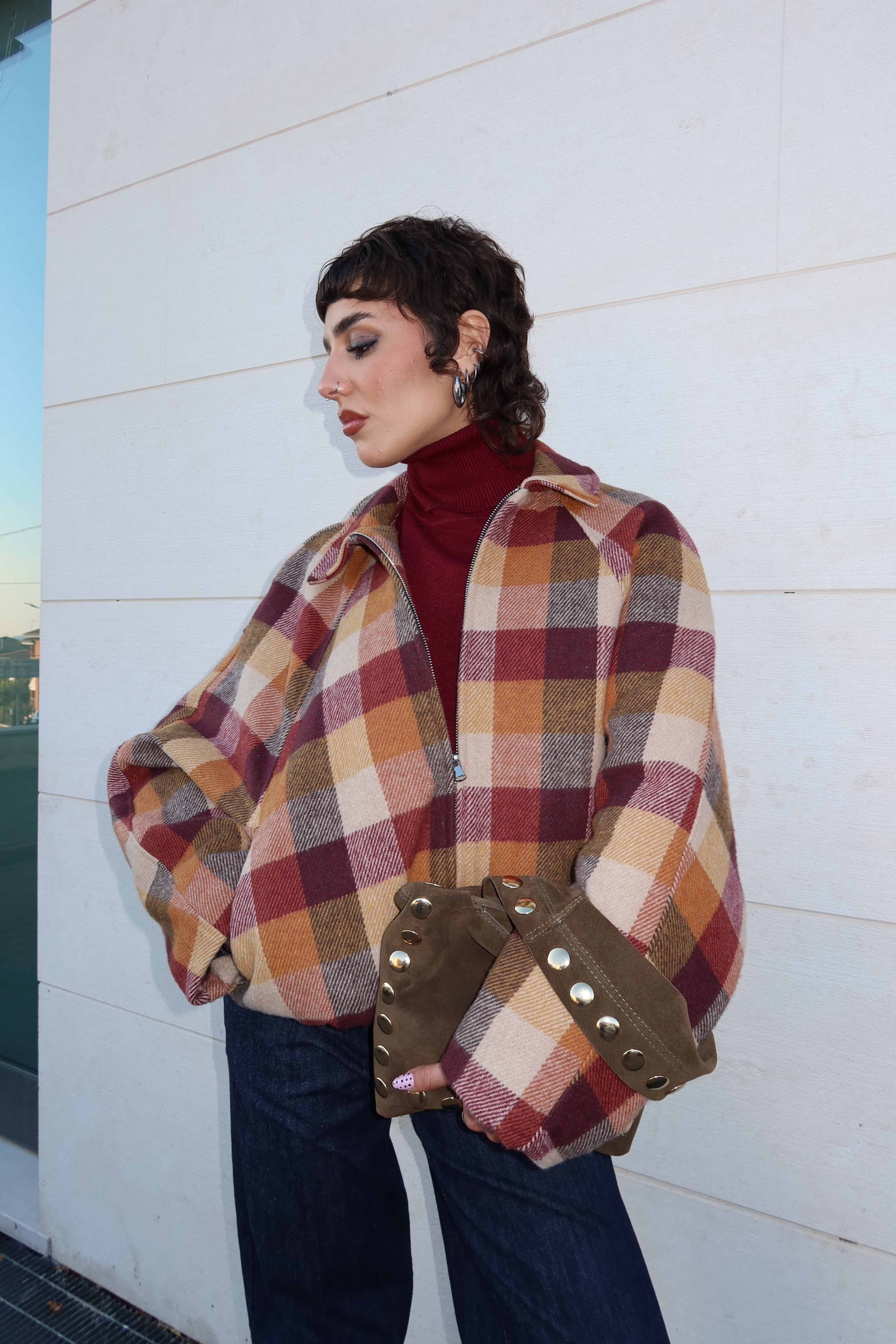 BOMBER “MAPLE” – Plaid Warm Edition
