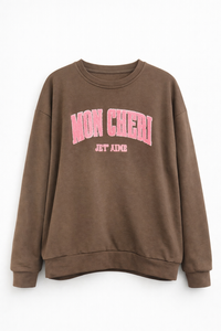 Felpa garzata MON CHERIE