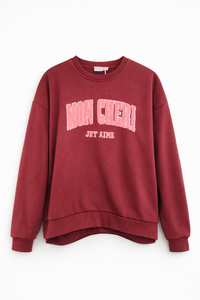 Felpa garzata MON CHERIE