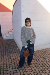 MAGLIONE OVERSIZE A RIGHE