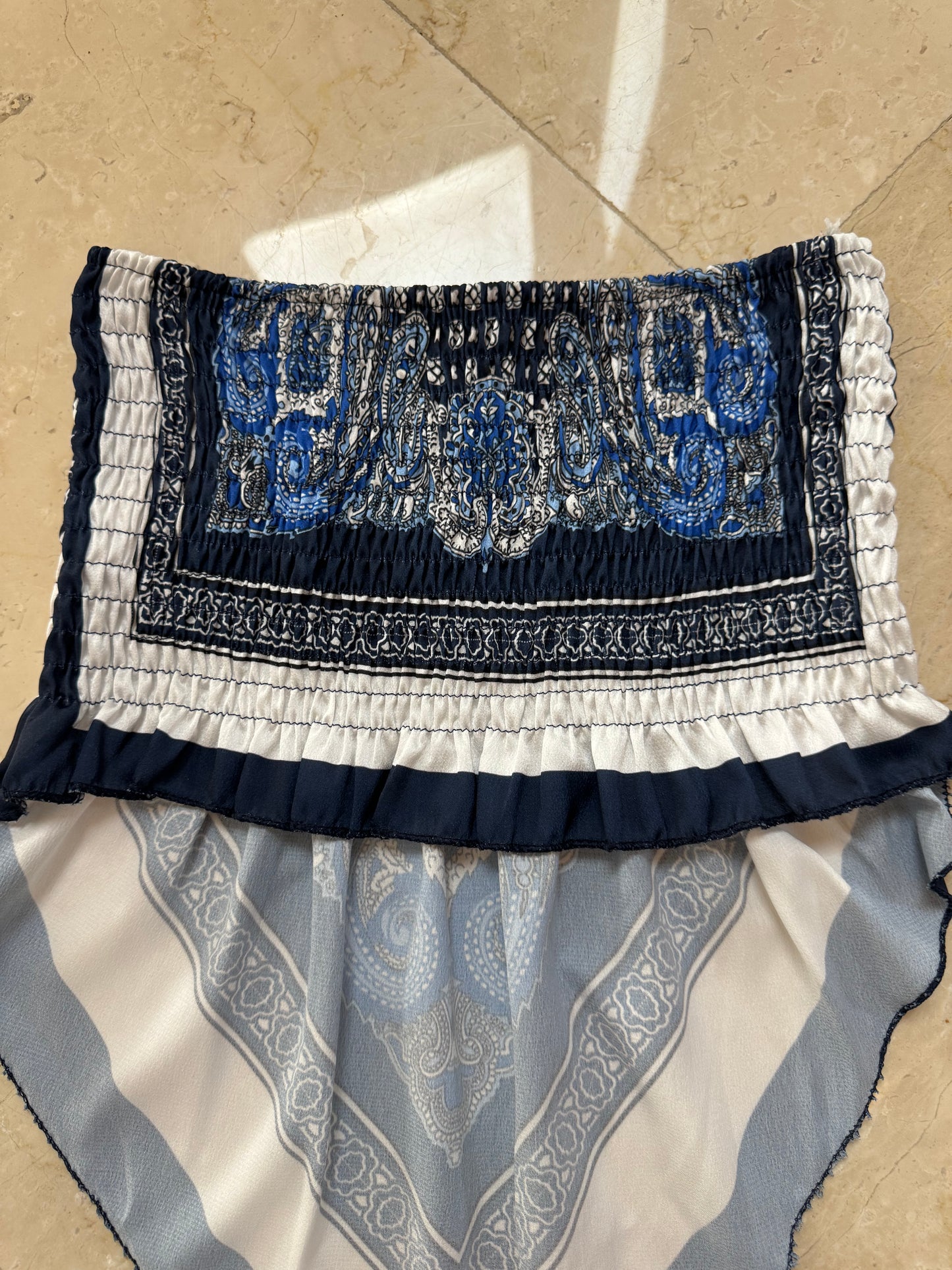 Top Bandana Blu Notte