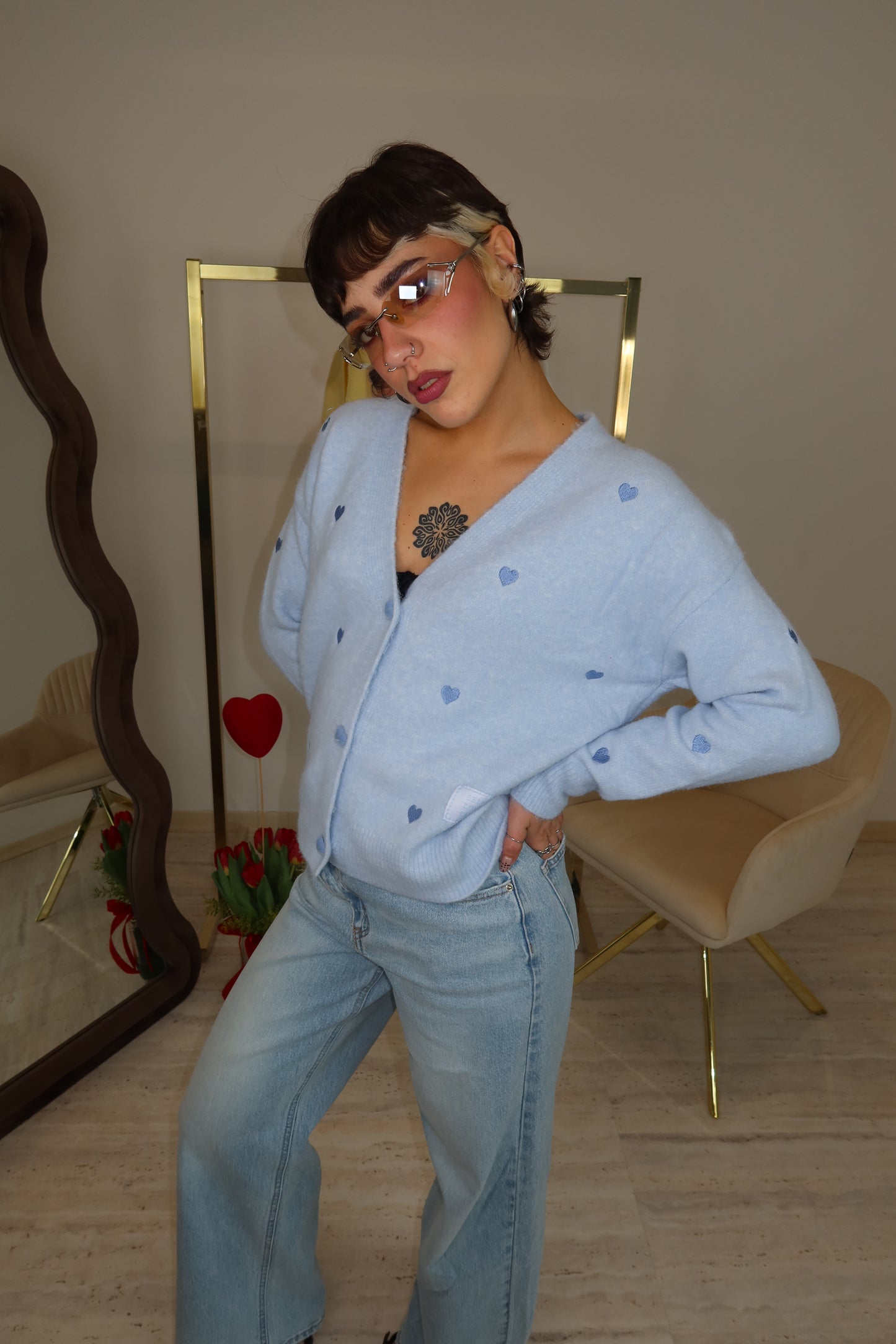 Cardigan “Valentina” Azzurro