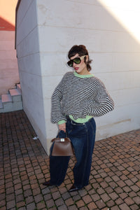 MAGLIONE OVERSIZE A RIGHE