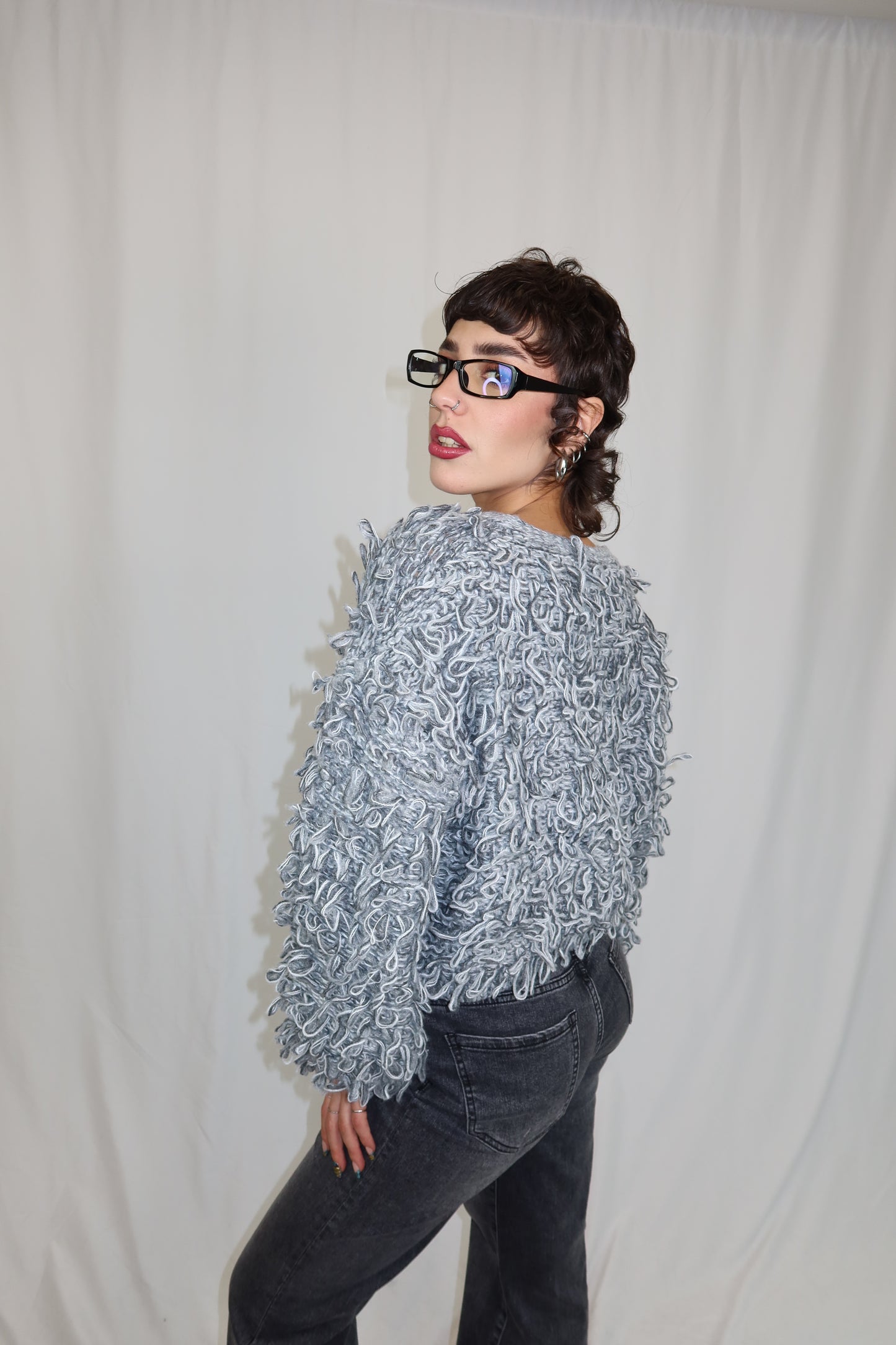 MAGLIONE LOOPY GRIGIO