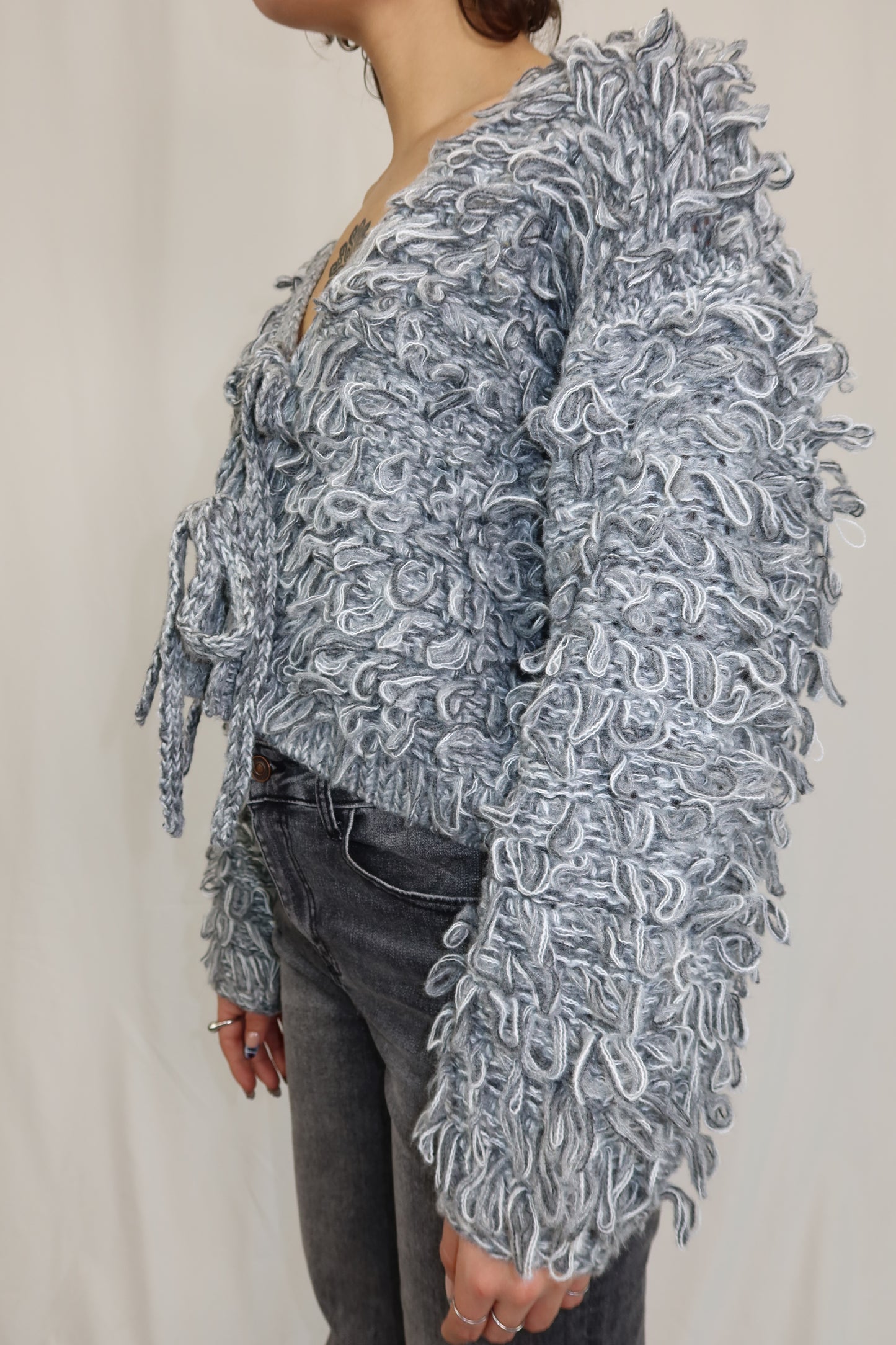 MAGLIONE LOOPY GRIGIO