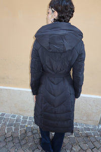 Piumino lungo nero 0B248015