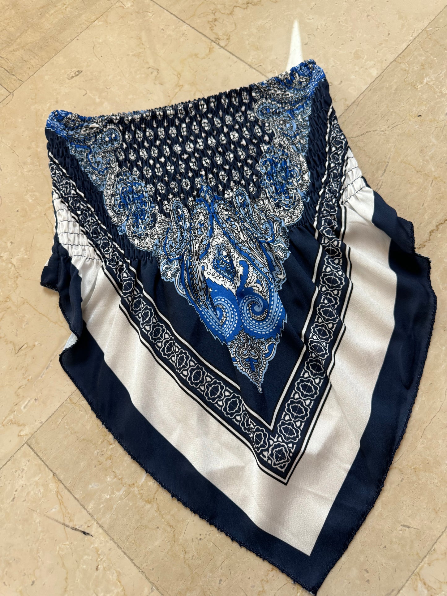 Top Bandana Blu Notte