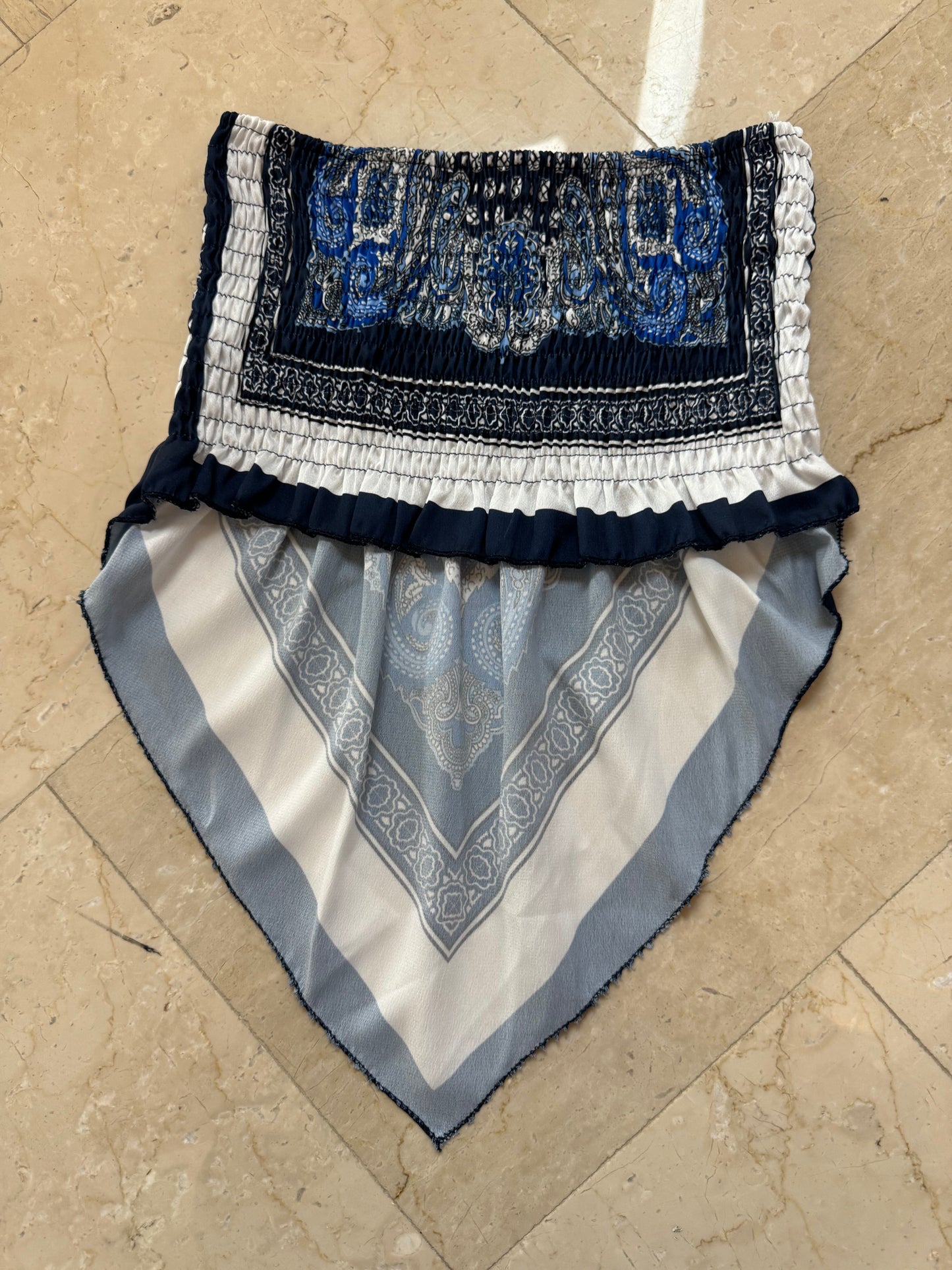 Top Bandana Blu Notte