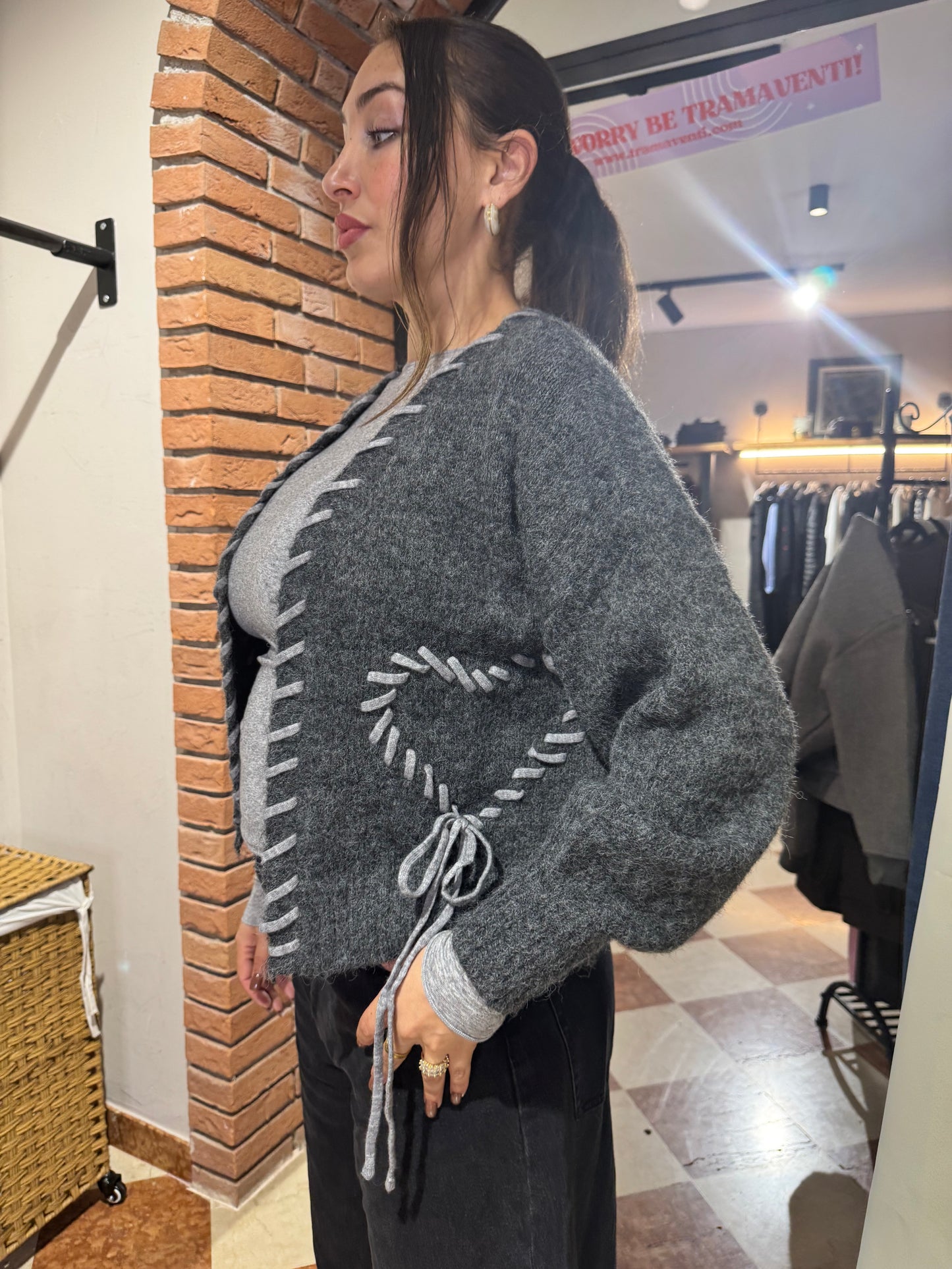 Cardigan intreccio AD64802