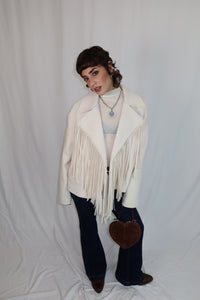 GIACCA FRANGE “IVORY WEST”