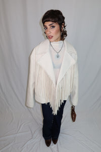 GIACCA FRANGE “IVORY WEST”