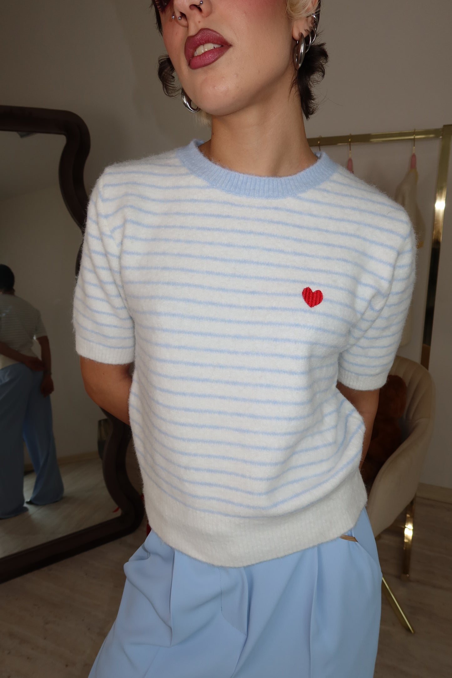 Maglioncino manica corta “Bisou”