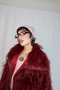 ECO PELLICCIA “LUXE FLUFF” BORDEAUX