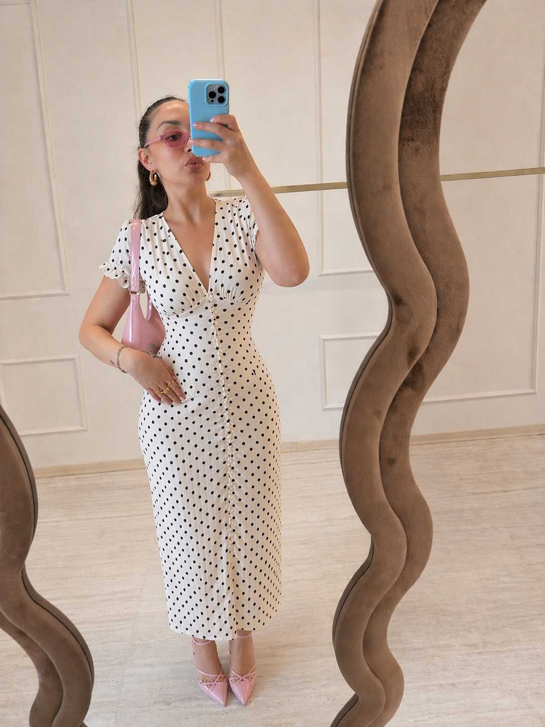 Abito “Élise” Pois Sfiancato
 Crystal 9735