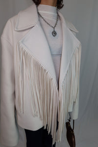 GIACCA FRANGE “IVORY WEST”