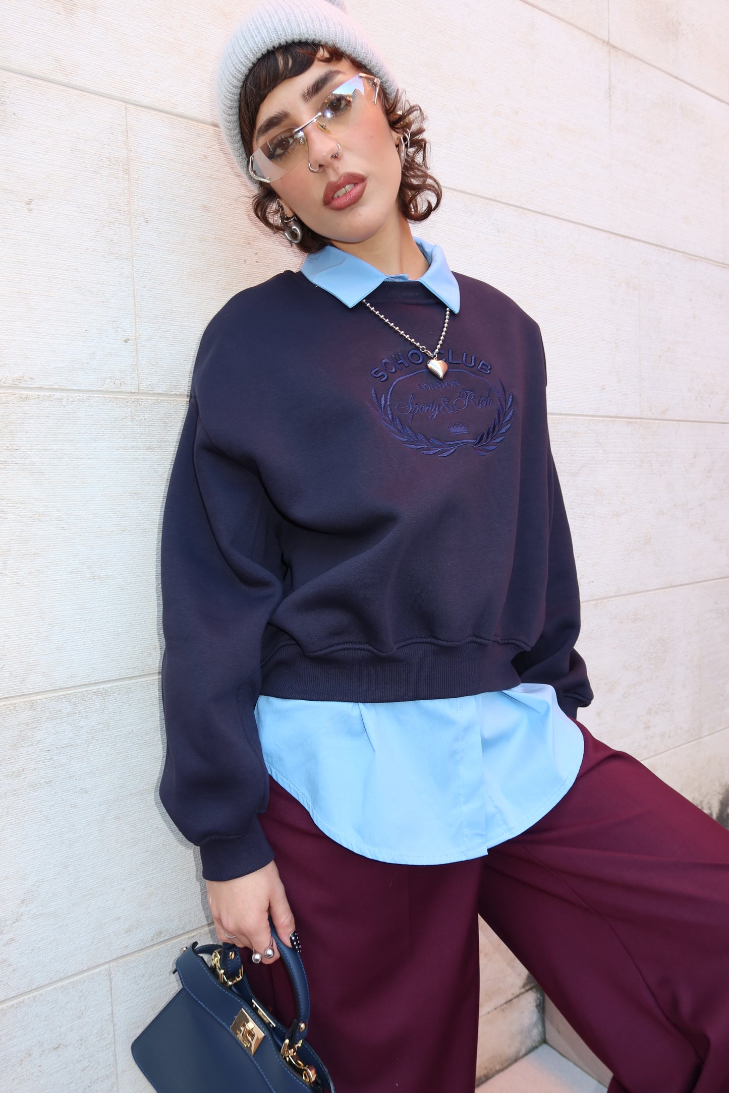 FELPA OVERSIZE “SOHO CLUB”