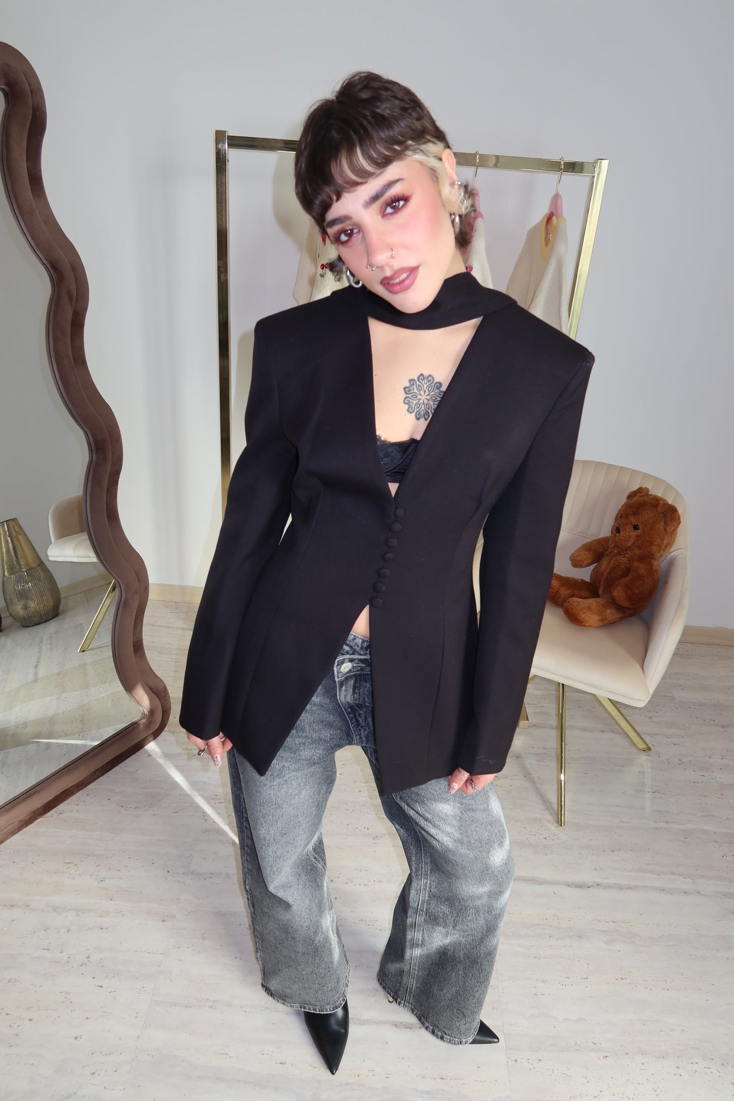 Blazer “Noir Élan”