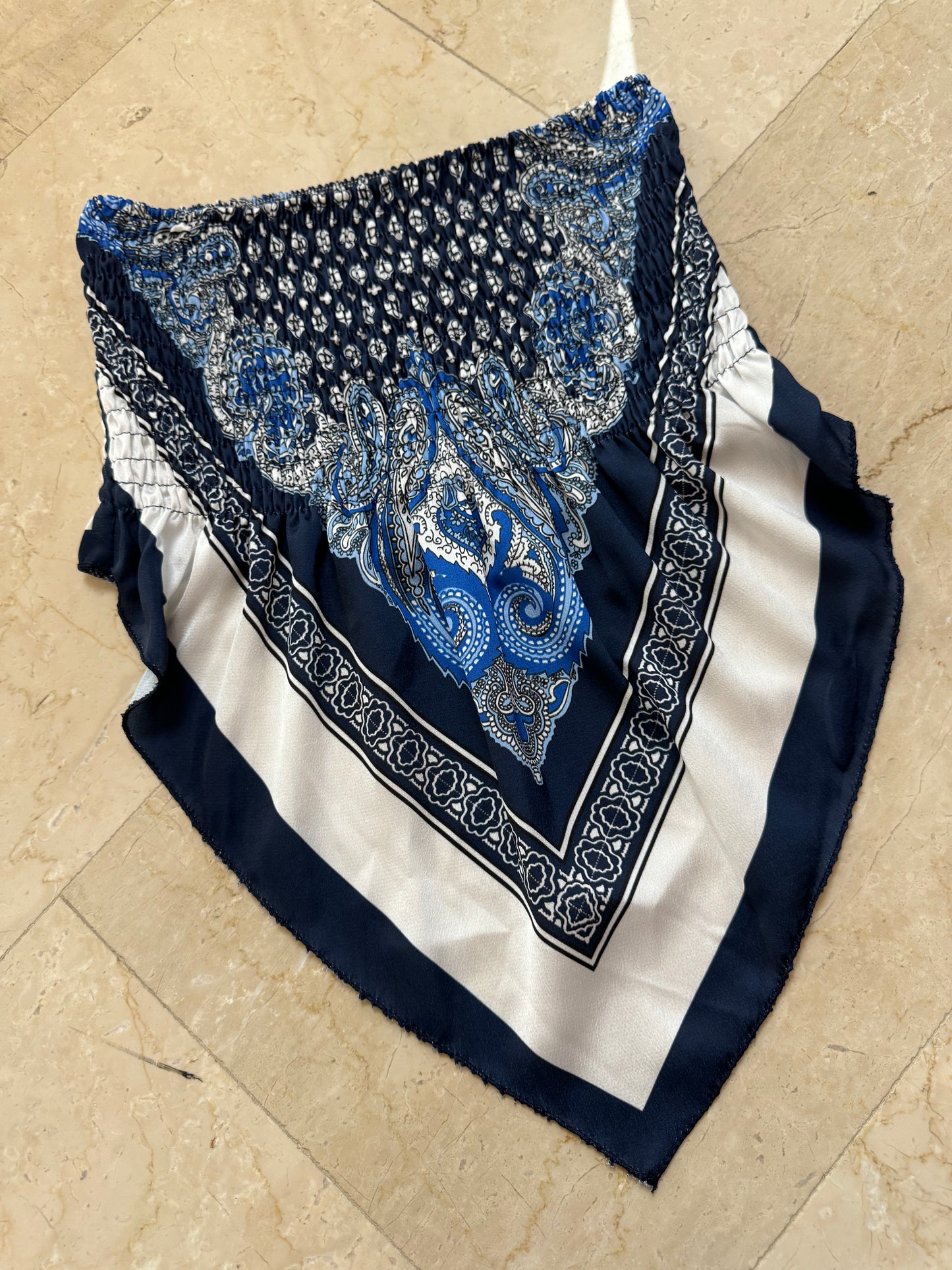 Top Bandana Blu Notte