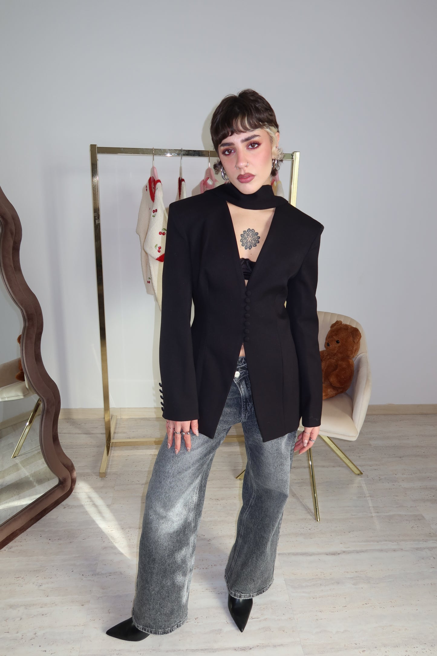 Blazer “Noir Élan”