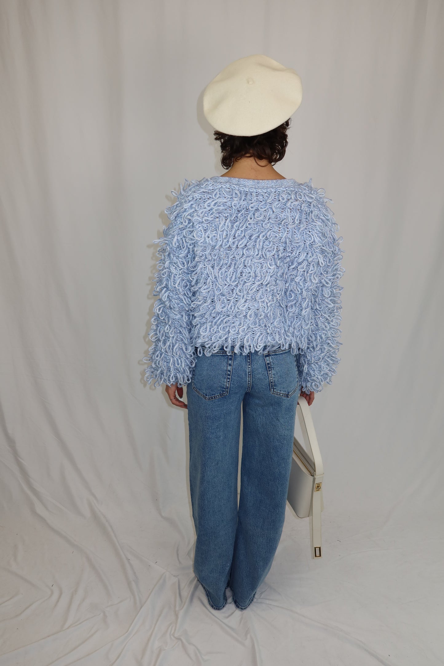 MAGLIONE LOOPY AZZURRO