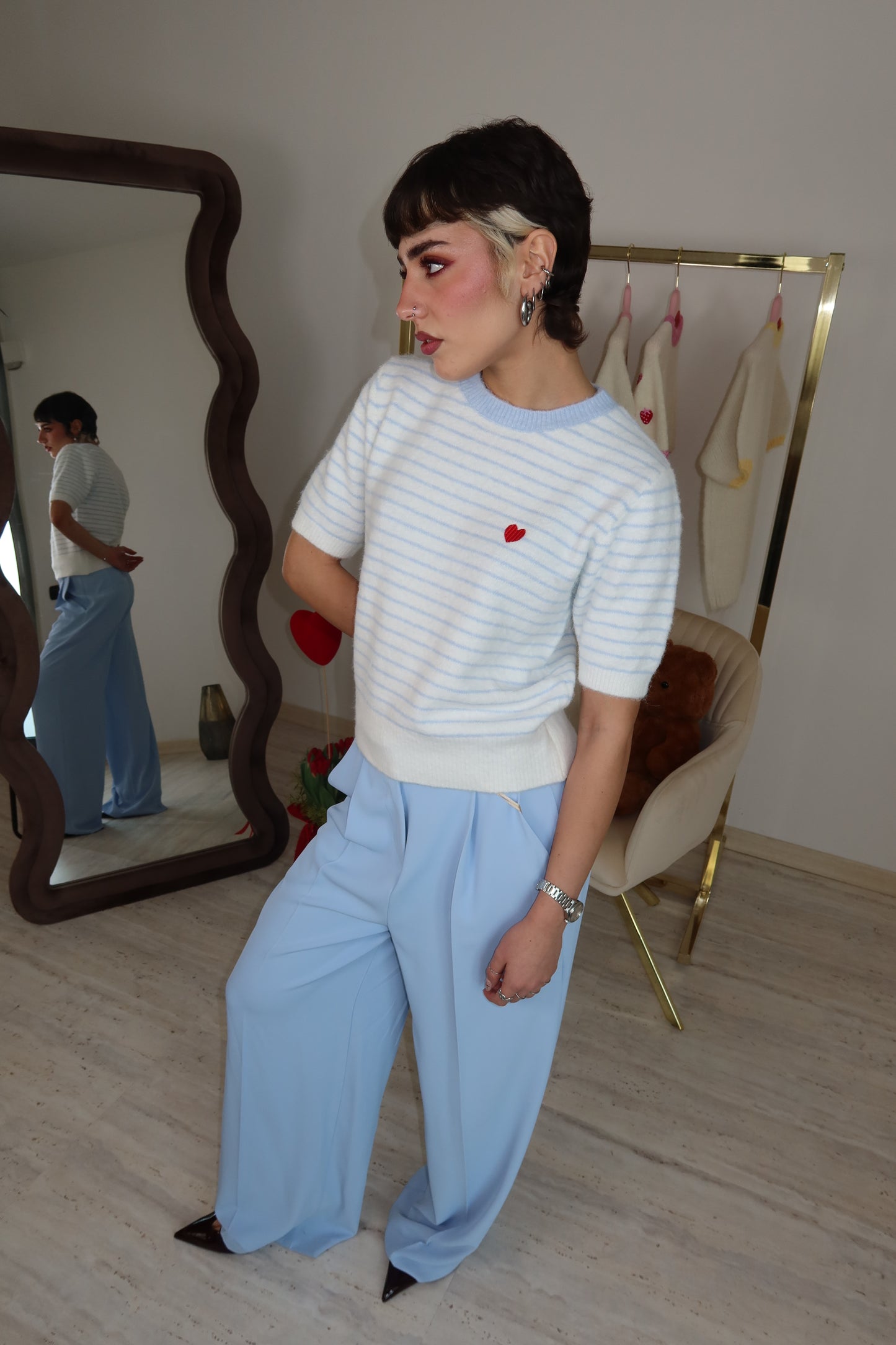 Maglioncino manica corta “Bisou”