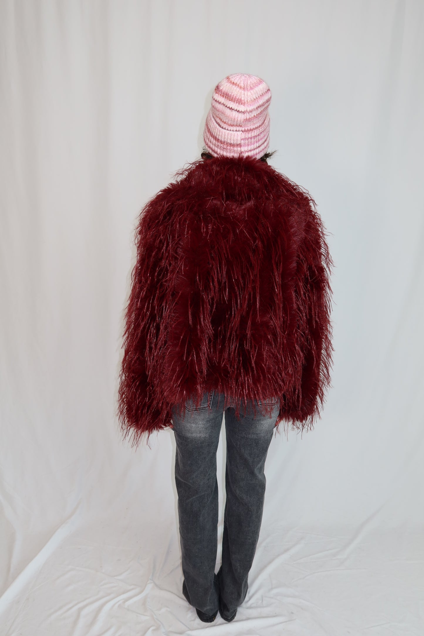 ECO PELLICCIA “LUXE FLUFF” BORDEAUX