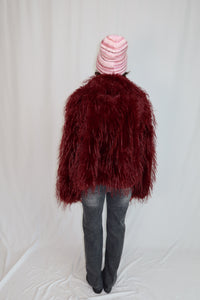 ECO PELLICCIA “LUXE FLUFF” BORDEAUX