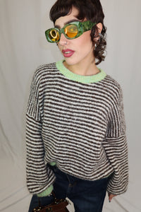 MAGLIONE OVERSIZE A RIGHE