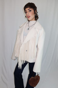 GIACCA FRANGE “IVORY WEST”