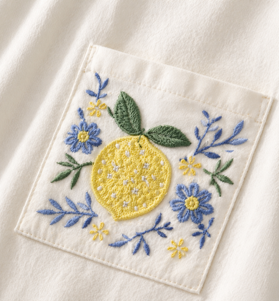 T-shirt "Lemon pocket" - G67576 trendy