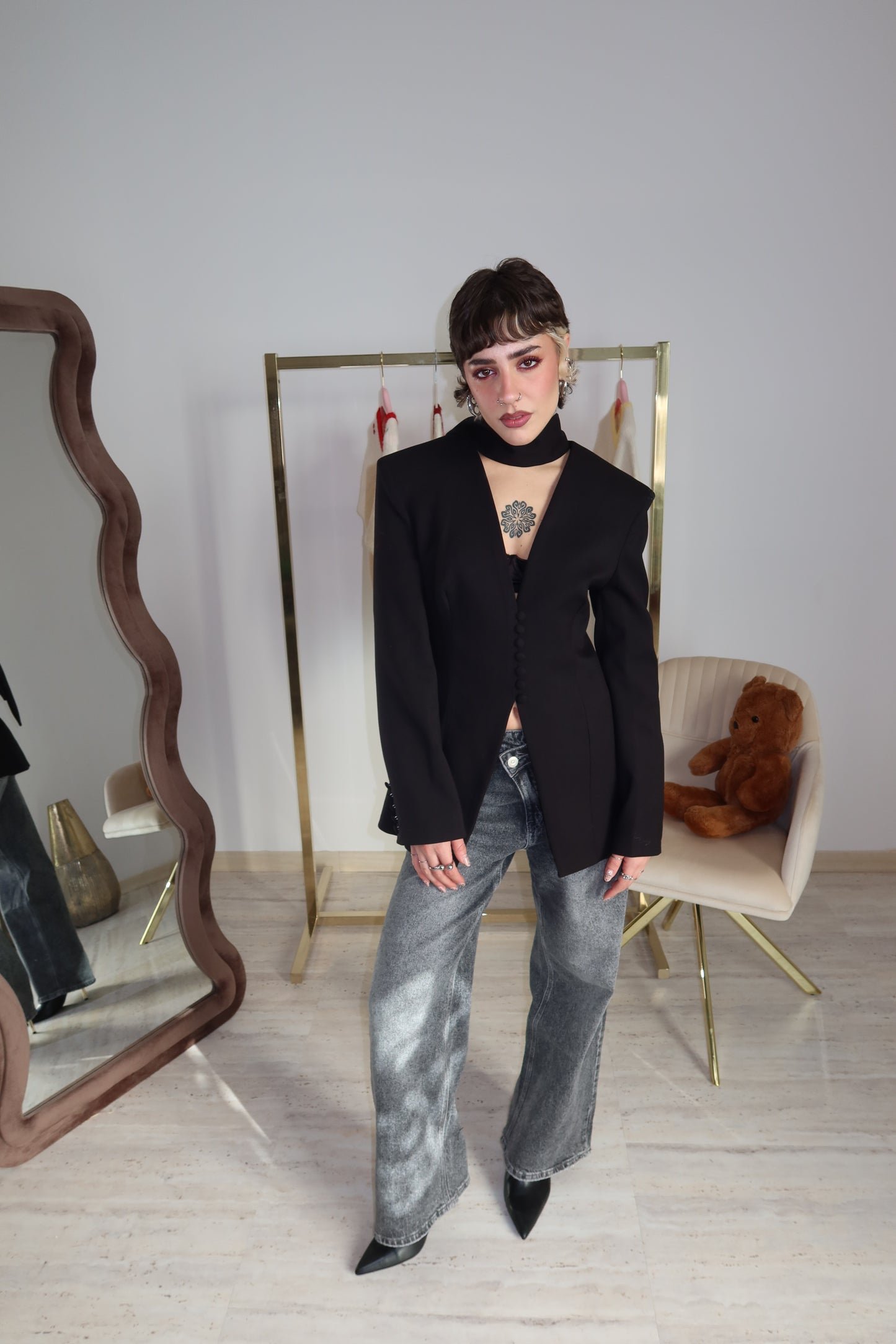 Blazer “Noir Élan”