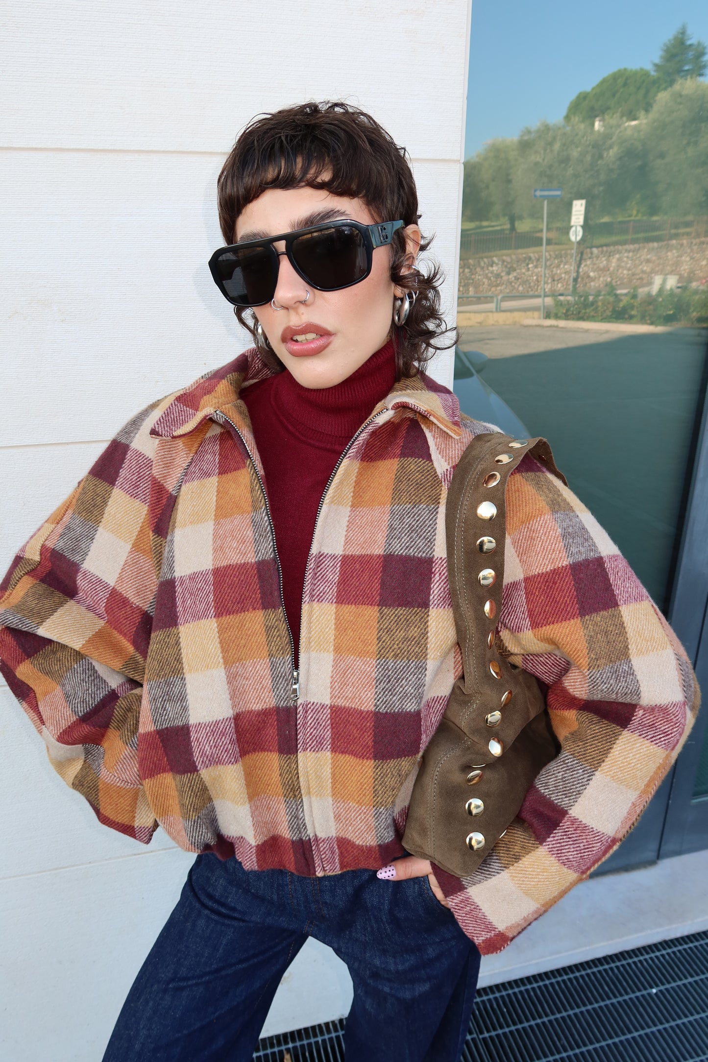BOMBER “MAPLE” – Plaid Warm Edition