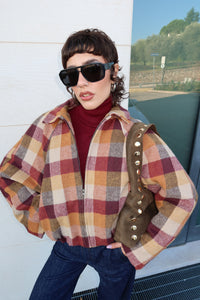 BOMBER “MAPLE” – Plaid Warm Edition