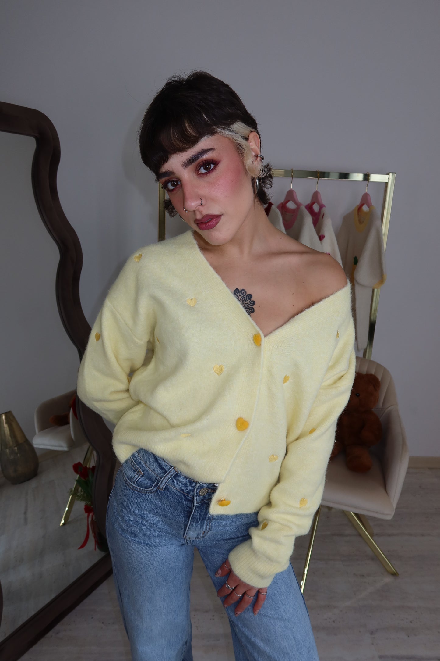 Cardigan “Valentina” Giallo