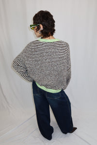 MAGLIONE OVERSIZE A RIGHE