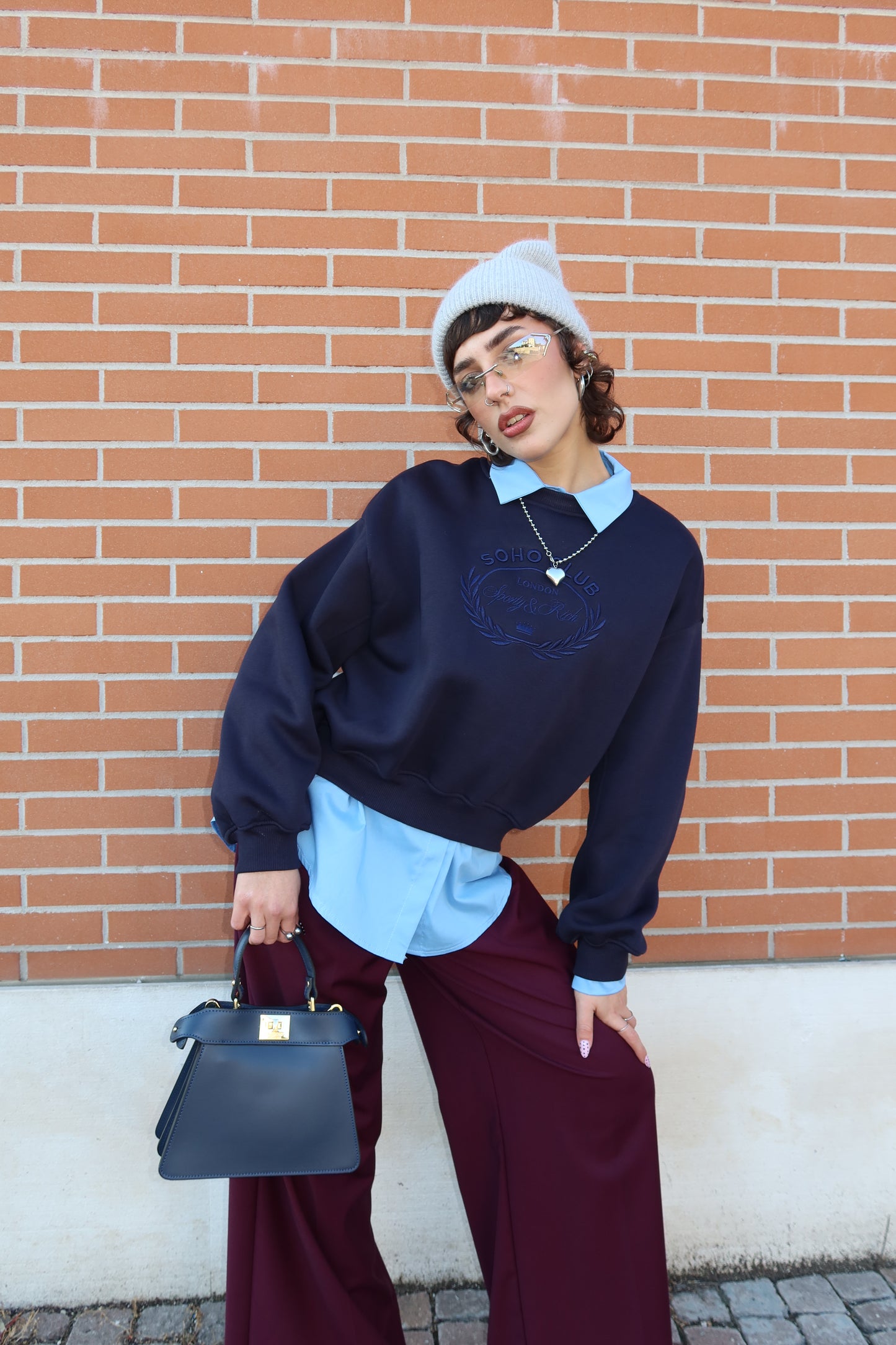 FELPA OVERSIZE “SOHO CLUB”