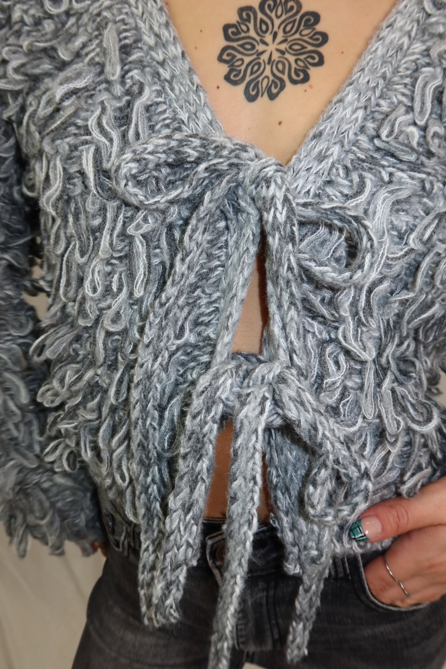 MAGLIONE LOOPY GRIGIO