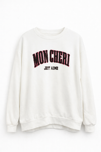 Felpa garzata MON CHERIE